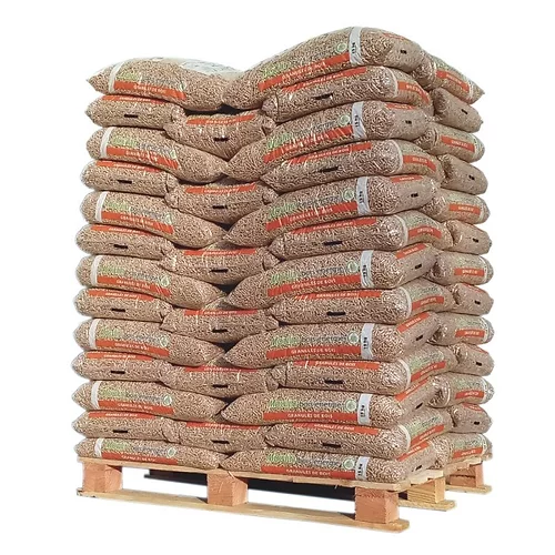 Granulés de Bois d’Auvergne Moulin Bois Energie – Palette 975kg (65 sacs)